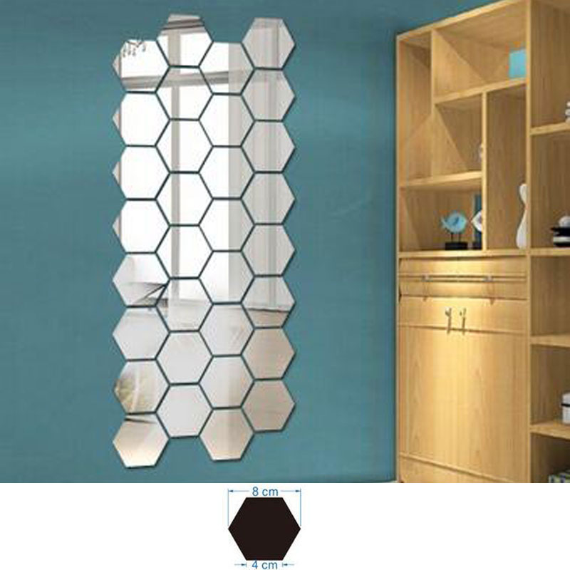 3d立体墙贴纸画卫生间墙面瓷砖补洞装饰裂痕钉眼洞遮挡修补六边形图片