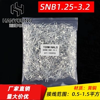 Unaked End U-образный Y-образный вил-тип SNB1.25-3/3,5/3,5/5,5/2-4/5/6/8 мм проводной проводной клеммы холодного давления