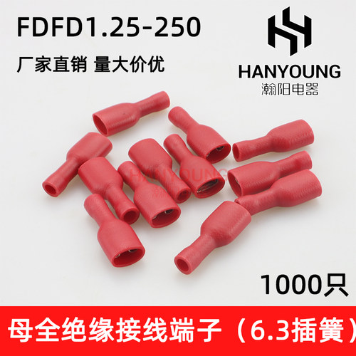 fdfd125-250冷压母黄铜接线端子