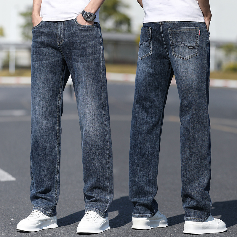 复古牛仔裤男士春秋季休闲长裤子
