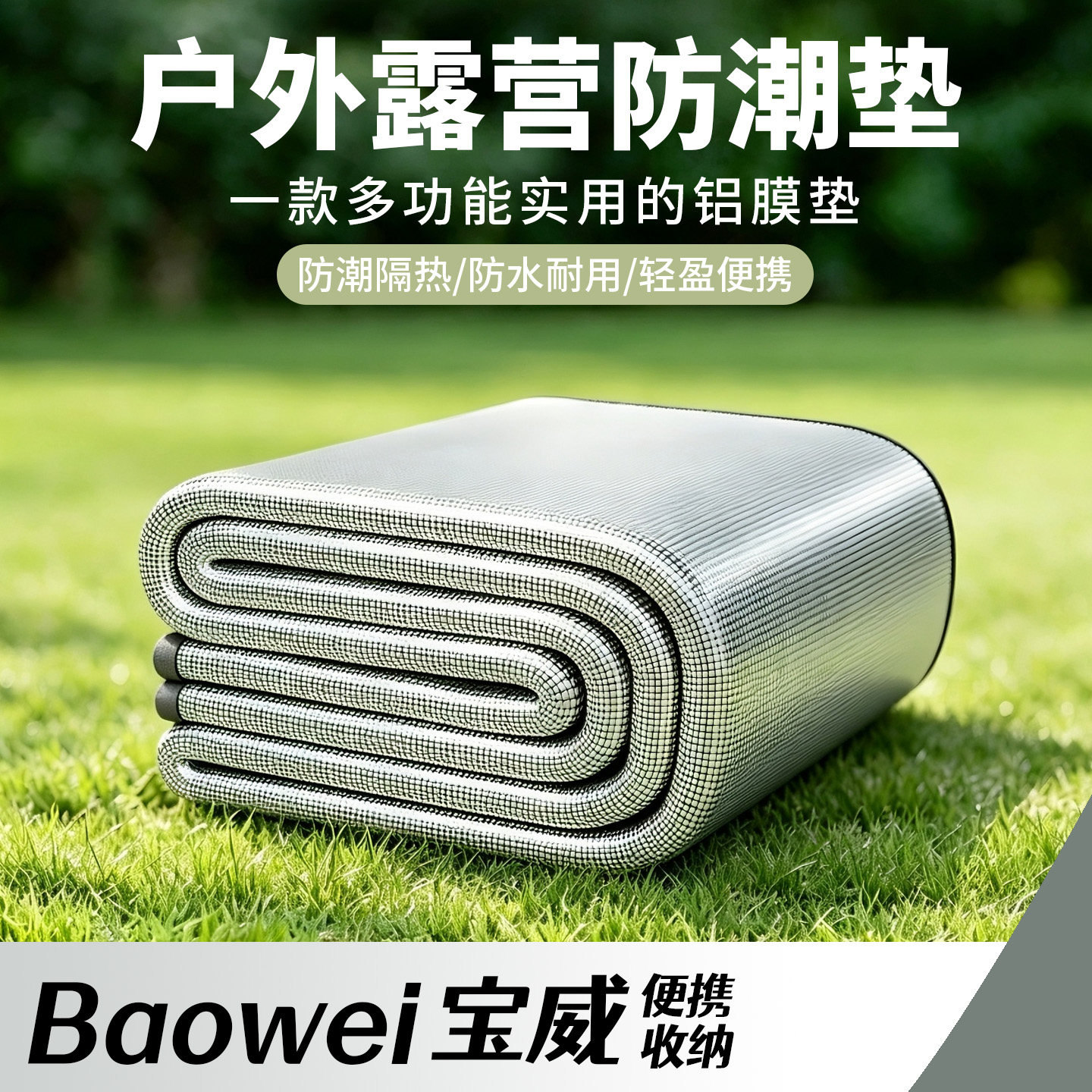 户外防潮垫加厚双面铝膜防水图片