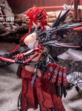 现货哔哩哔哩AniMester大漫匠核金重构狼犬部队突击渡鸦包胶模型