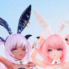 现货哔哩哔哩BearPanda露露姆&库洛姆 1/6 温感漆追视眼比例手办