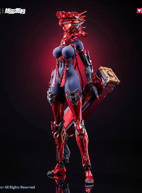 哔哩哔哩 核金重构 试做型KOF 原画 红莲 Padma 1/9包胶可动模型