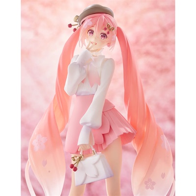 初音未来樱花未来赏花穿搭手办