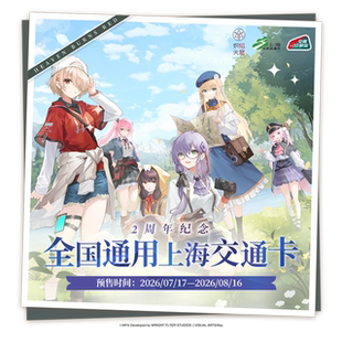 哔哩哔哩 上海公共交通卡 炽焰天穹2周年纪念系列 流麻异形交通卡