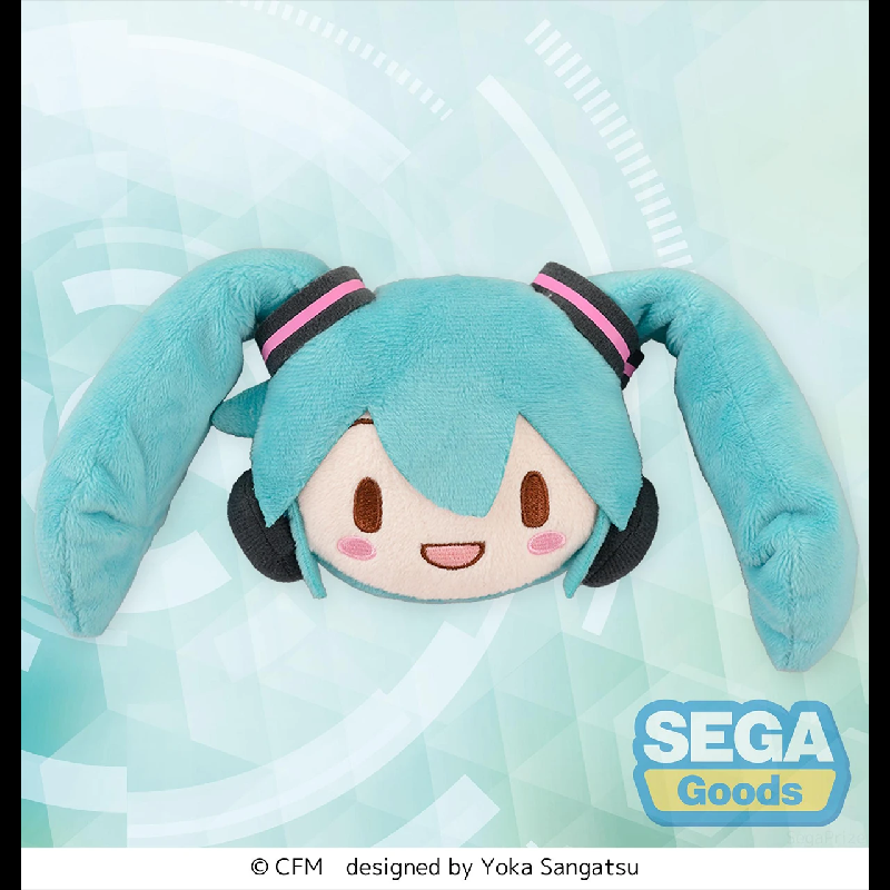 初音未来大脸吉祥物毛绒玩偶