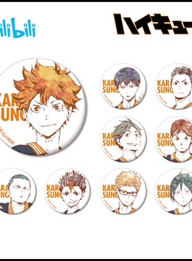 bilibili哔哩哔哩新品排球少年 Ani-Art 盲抽徽章 A