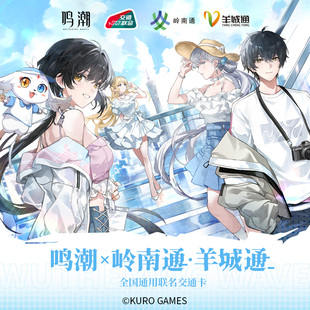 哔哩哔哩2025鸣潮x岭南通·羊城通 全国通用联名标准交通卡