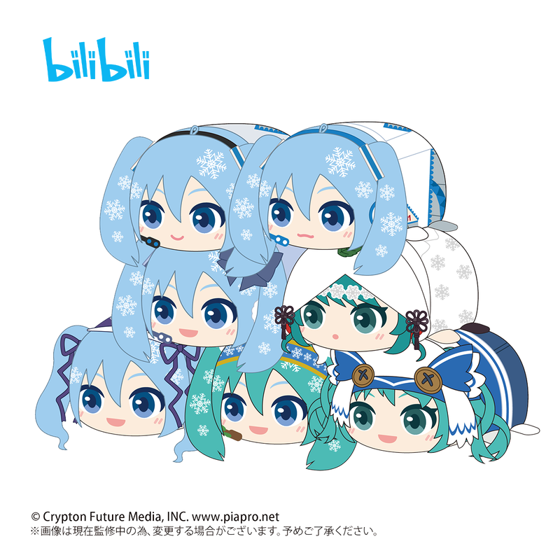初音未来雪未来趴趴毛绒玩偶