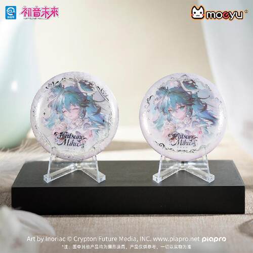 初音未来花鸟少女系列马口铁徽章