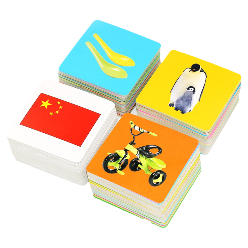 海润阳光 宝宝撕不烂早教卡看图识字认知动物幼儿园启蒙拼音字母