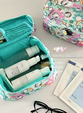 泰兰德hellokitty超好用的化妆包女2025新款便携式立式手提伴手礼