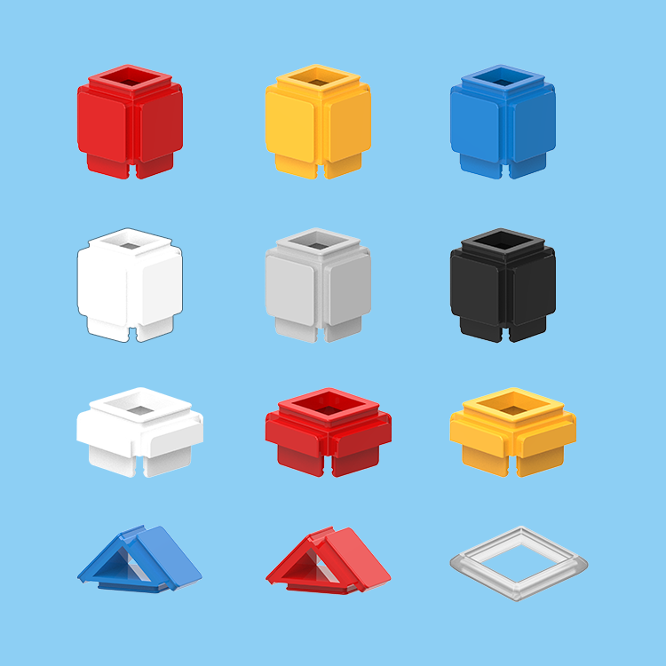 【结构件】格物斯坦机器人 正六面体创意创造性积木造型玩具搭建