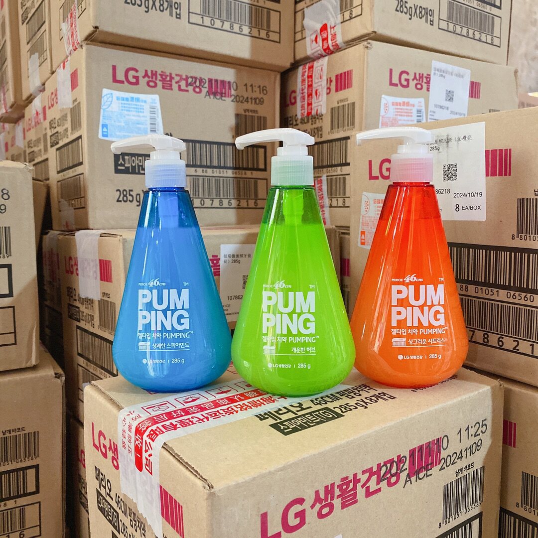 3个起包邮 LG倍瑞傲按压牙膏 285g