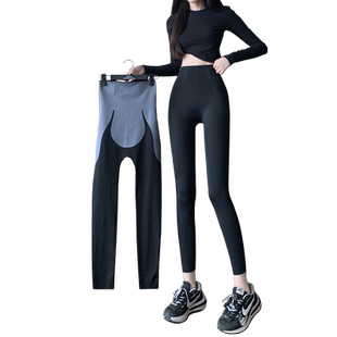 八分小个子鲨鱼裤女外穿春秋显瘦打底裤强压收腹弹性悬浮裤子九分