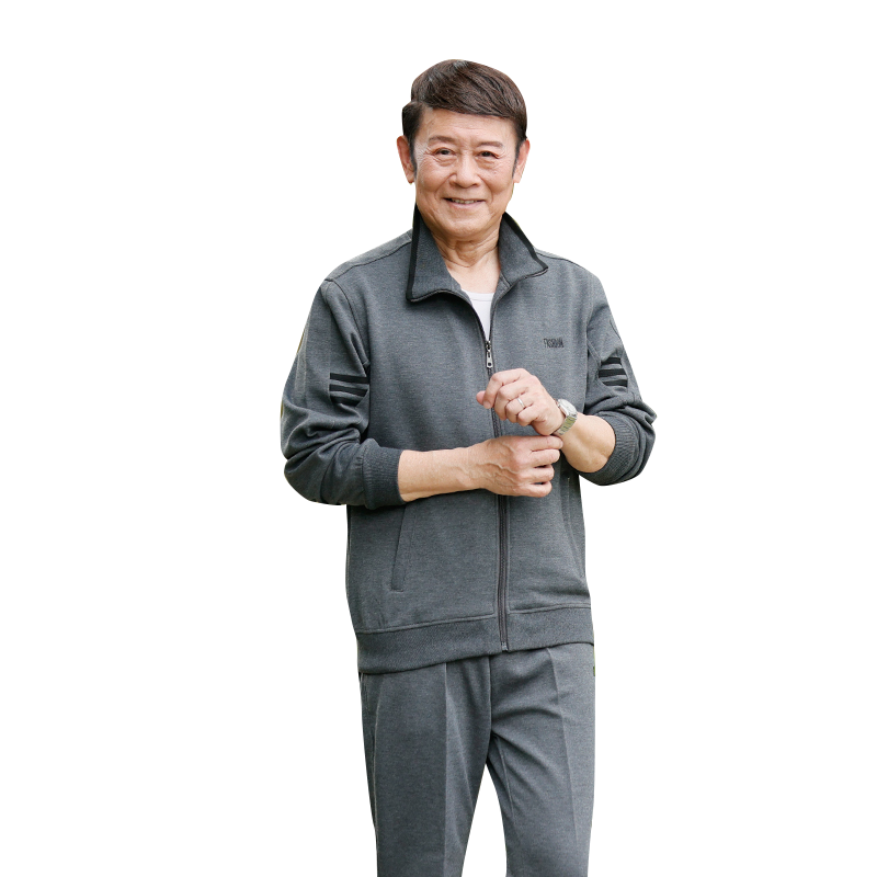 男装爸爸装长袖运动套装中老年