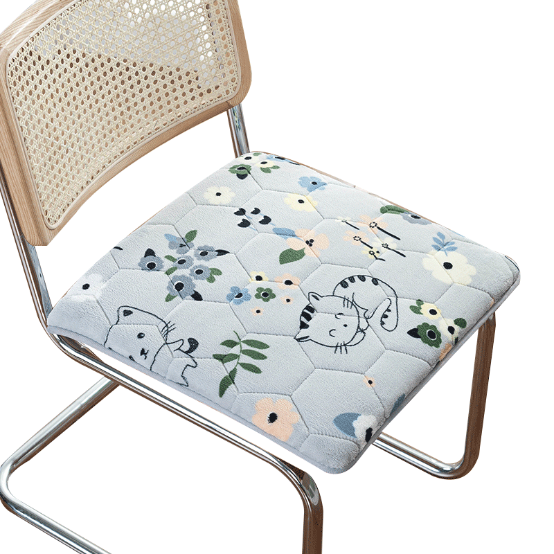 冬季加厚家用餐桌椅子透气坐垫