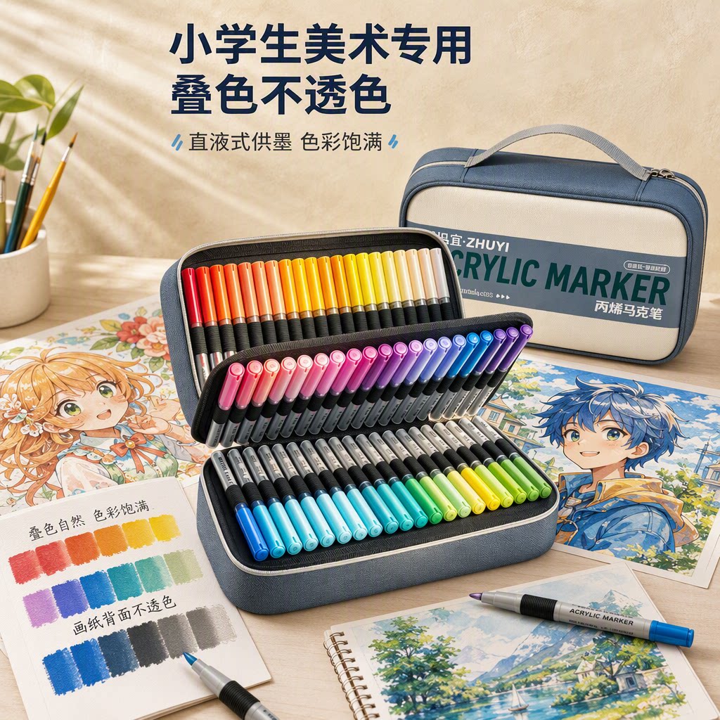 【强覆盖力】慢作高级丙烯马克笔图片