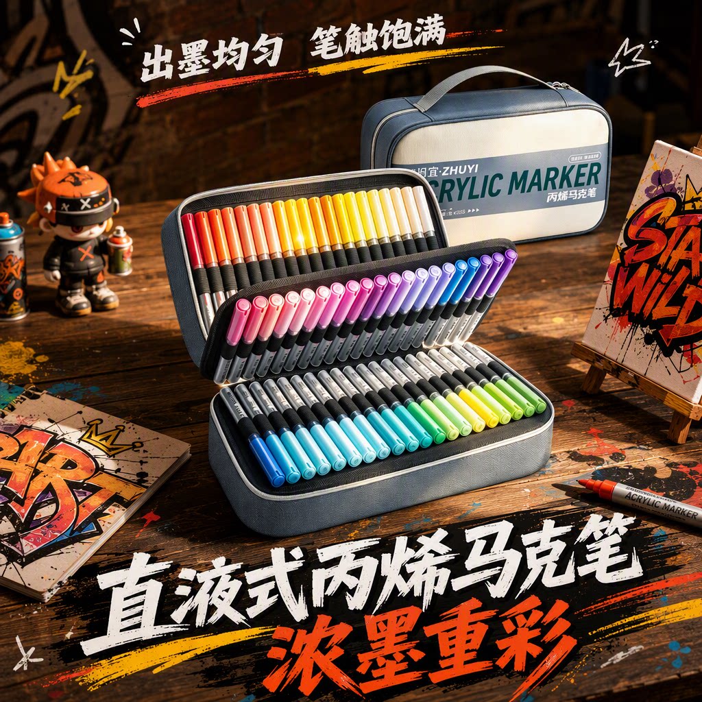 【强覆盖力】慢作高级丙烯马克笔图片