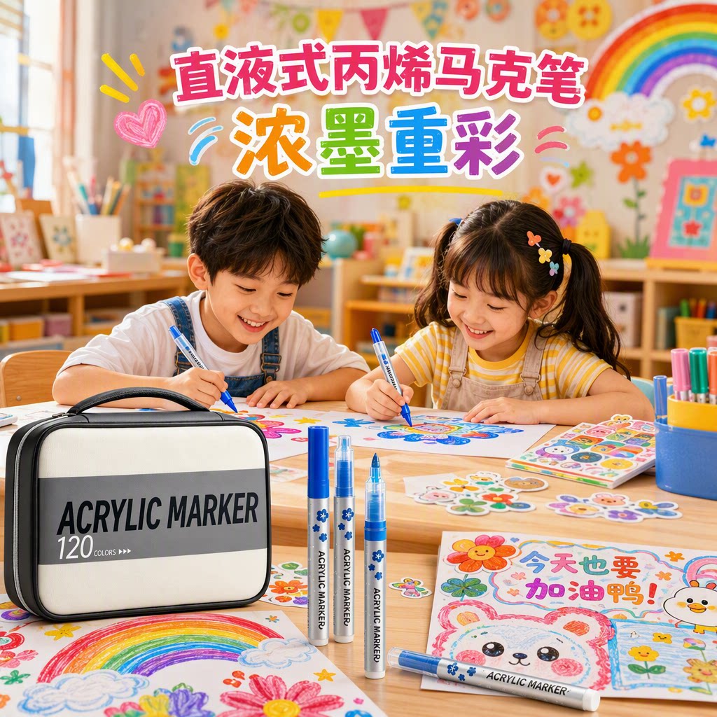【强覆盖力】慢作高级丙烯马克笔图片
