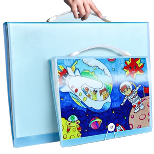 a2画册收纳册美术作品集儿童画画4k素描画夹装画纸海报a3绘画本放奖状8k开存资料收集册文件夹画作整理收藏夹