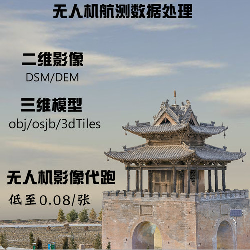 无人机航测数据代跑DJI Terra、cc、Pix4D、正射影像、倾斜摄影