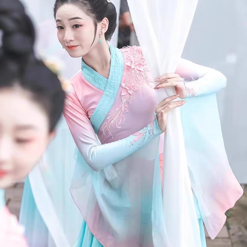 唤鱼清歌古典舞演出服艺考舞蹈服图片