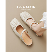 玛丽珍包头凉鞋 女鞋 女2025新款 外穿仙女晚晚风大码 41一43 夏季 法式