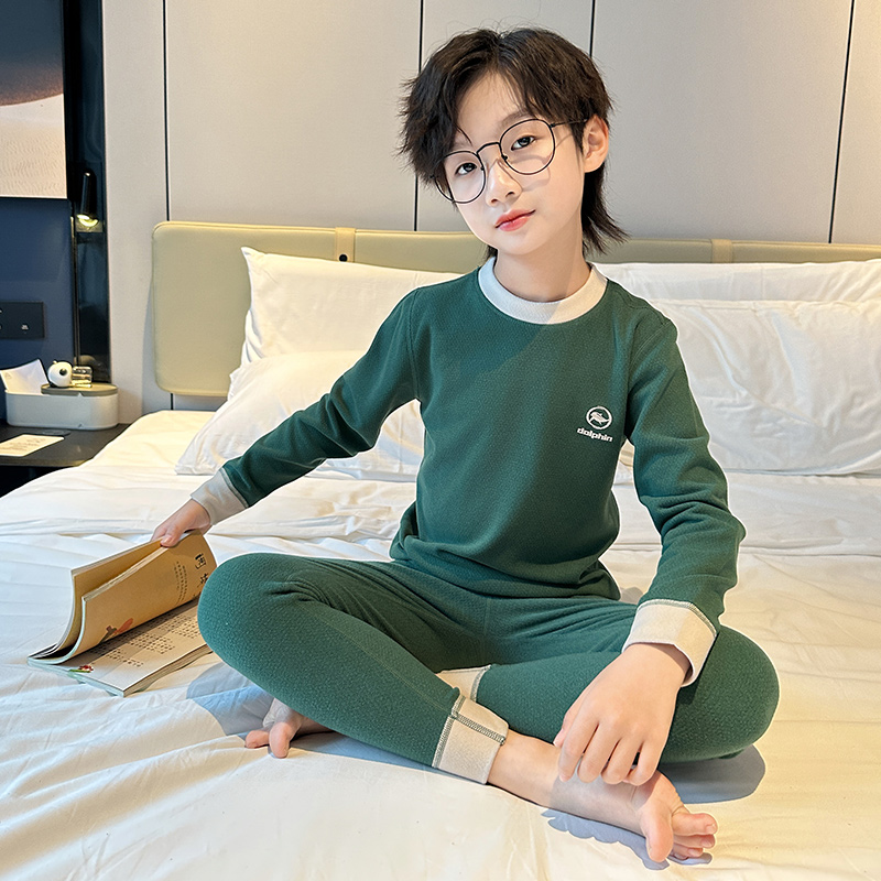 男童秋冬家居服套装2025新款