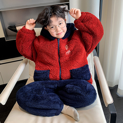 男童家居服套装2025新款