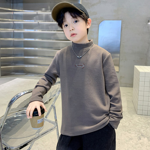 男童秋冬季打底衫2025新款