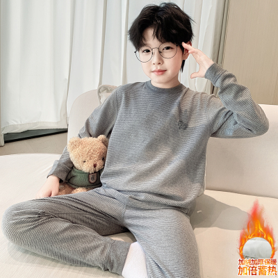 男童秋冬家居服套装2025新款