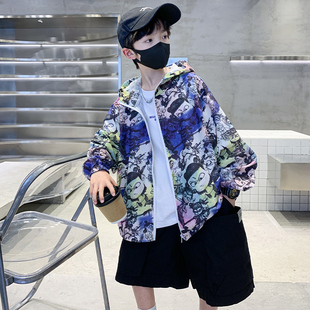 男童夏装 薄款 防晒衣外套2025新款 防晒服中大童夏款 儿童潮 夏季 童装