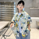 男童夏装 男孩休闲衬衣夏季 衬衫 儿童夏款 酷帅中大童潮 2026新款 童装