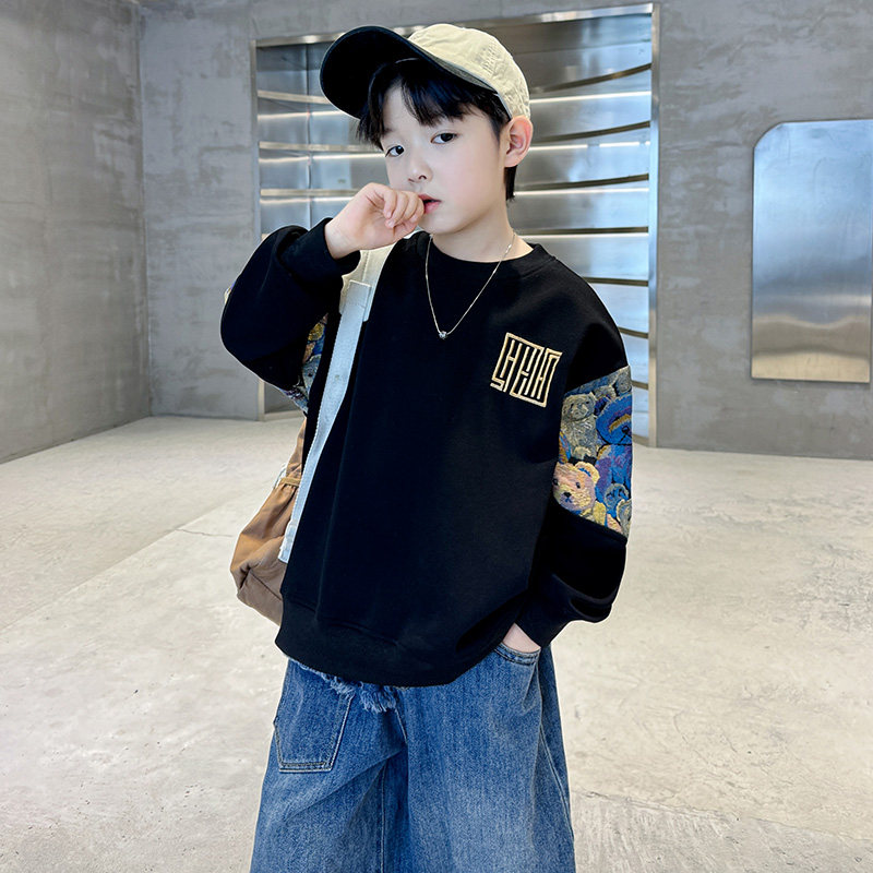 儿童装男童卫衣春秋款2026新款春装中大童酷帅男孩长袖上衣春季潮,童装/婴儿装/亲子装,卫衣/绒衫,淘宝优惠券,粉丝福利购,淘宝优惠卷