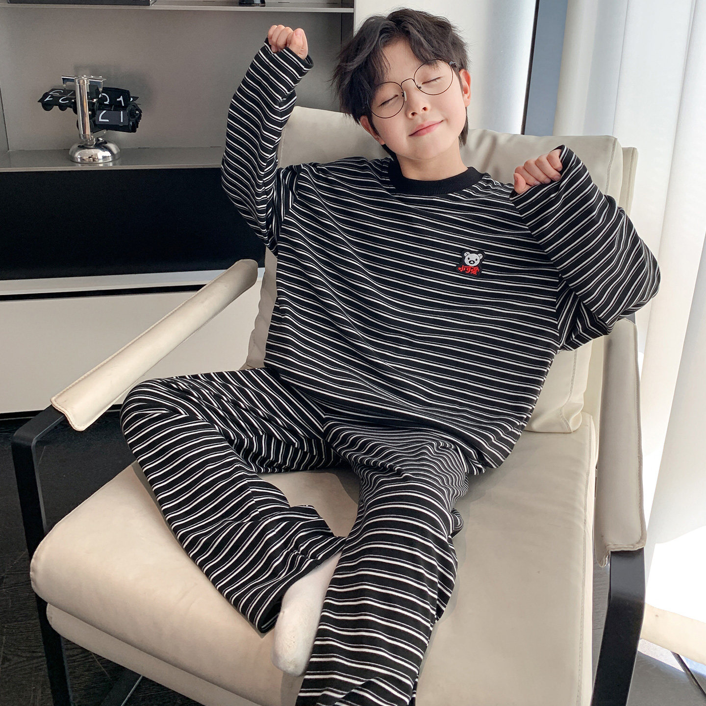童装男童睡衣套装家居服2025新款中大童保暖秋衣秋裤冬款男孩德绒,童装/婴儿装/亲子装,家居服套装,淘宝优惠券,粉丝福利购,淘宝优惠卷
