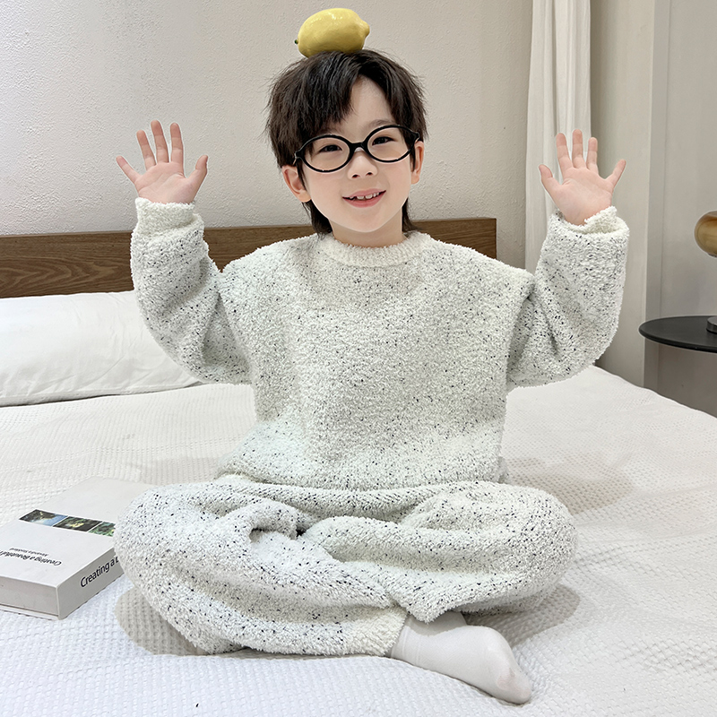 男童秋冬家居服套装2025新款