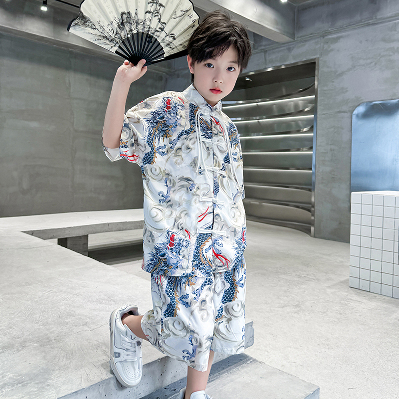 男童夏季汉服套装2025新款