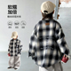男童外套春秋款 衬衫 2026新款 衣服酷帅中大童男孩春季 潮 春装 儿童装
