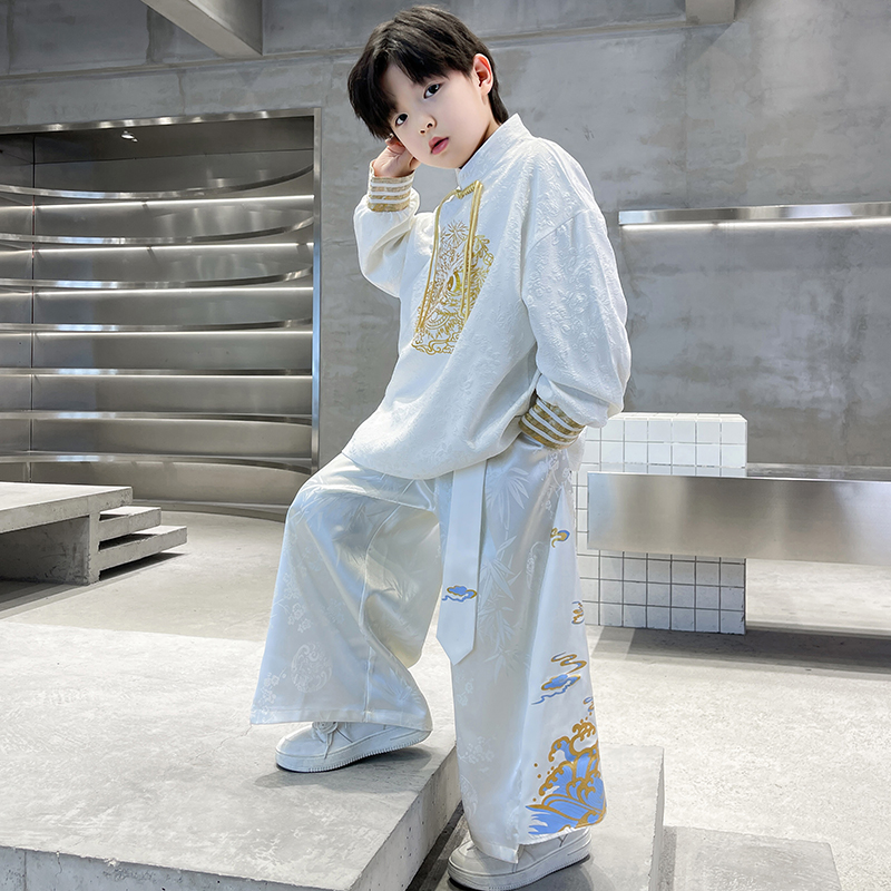 男童春秋汉服套装2025新款
