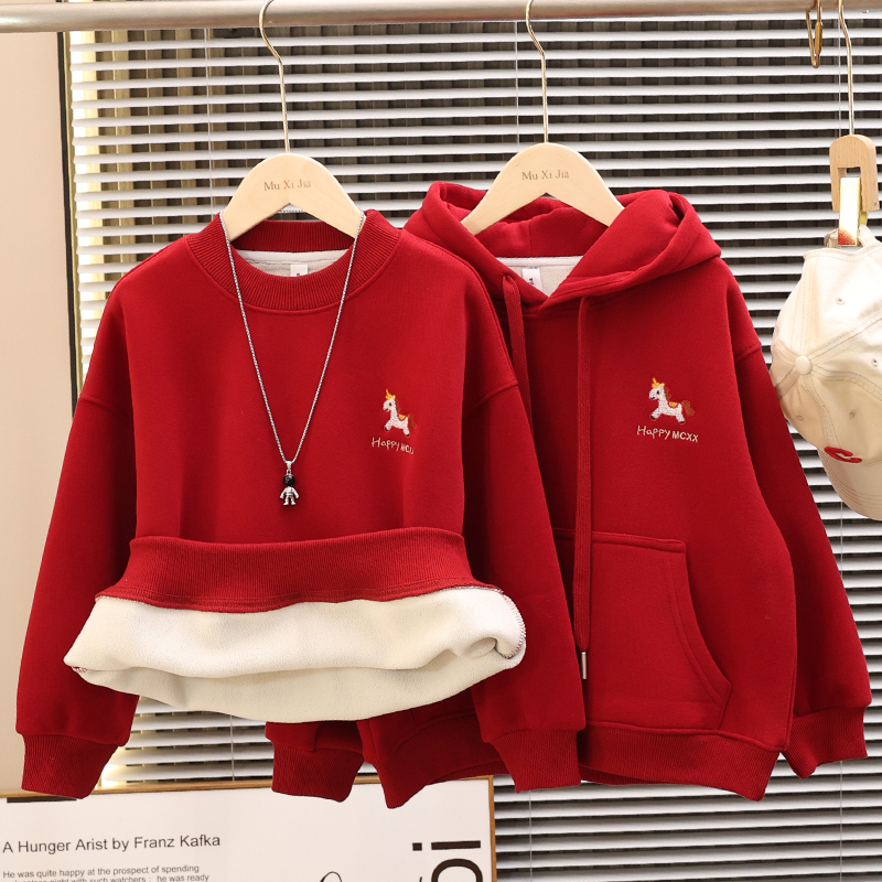 男童马年卫衣2026新款