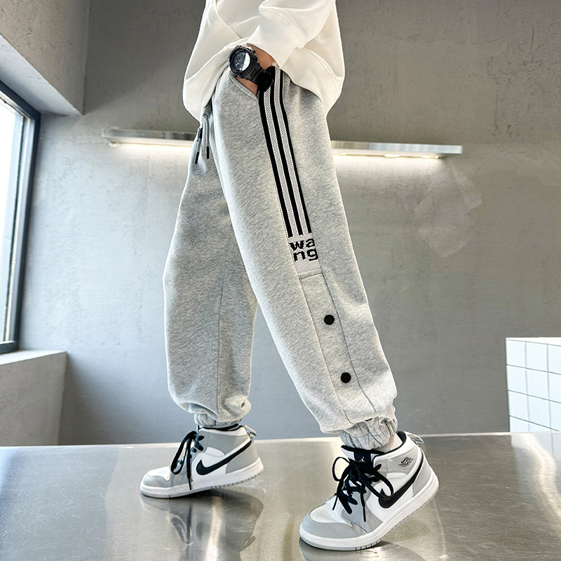 男童春秋运动卫裤2025新款