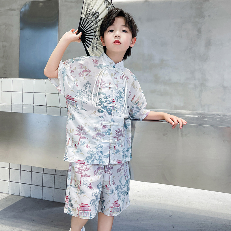 男童夏季汉服套装2025新款