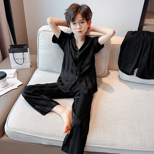 男童夏季家居服套装2026新款