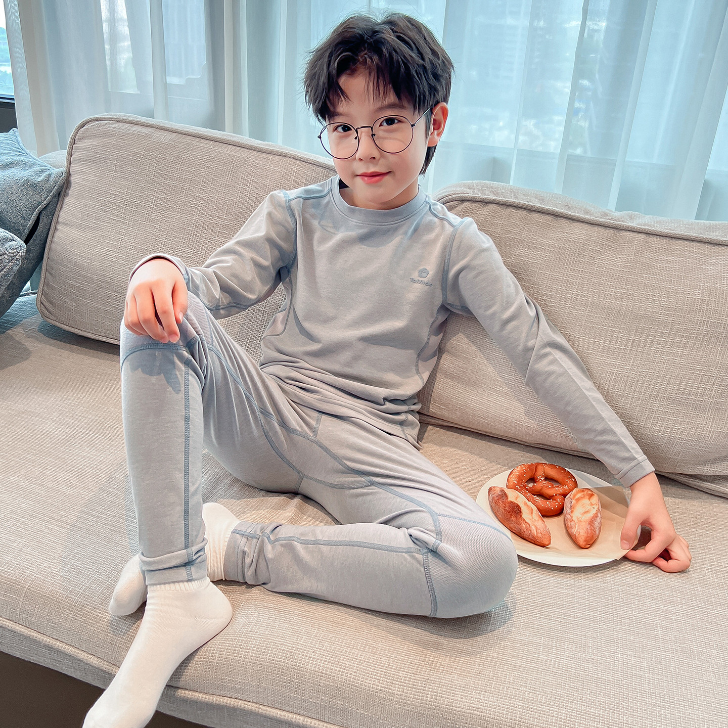男童秋冬家居服套装2025新款