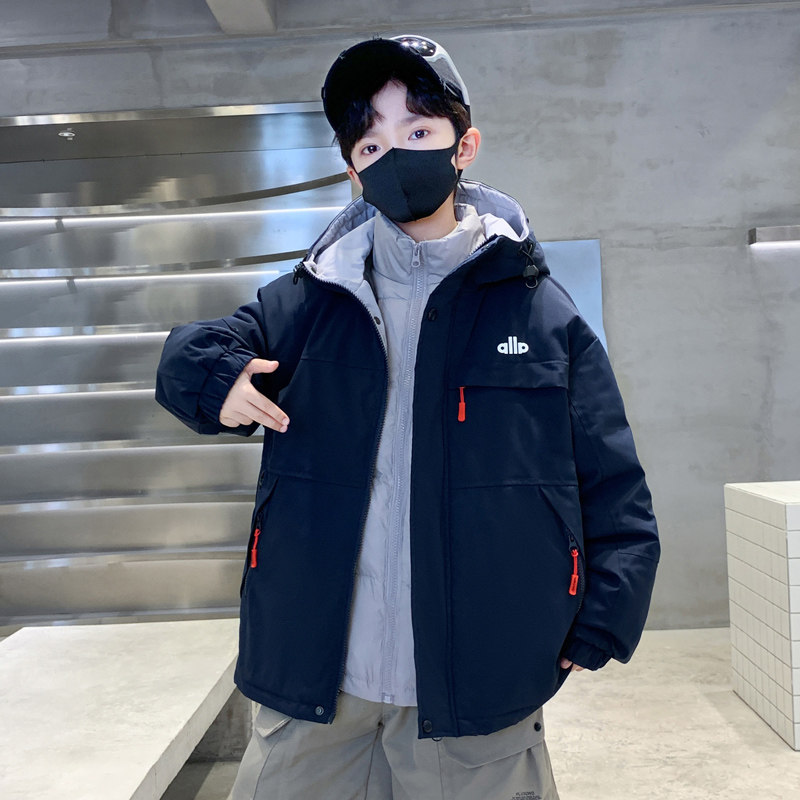 儿童装男童冬装外套2025新款羽绒服可拆卸秋冬款大童三合一冲锋衣,童装/婴儿装/亲子装,羽绒服,淘宝优惠券,粉丝福利购,淘宝优惠卷