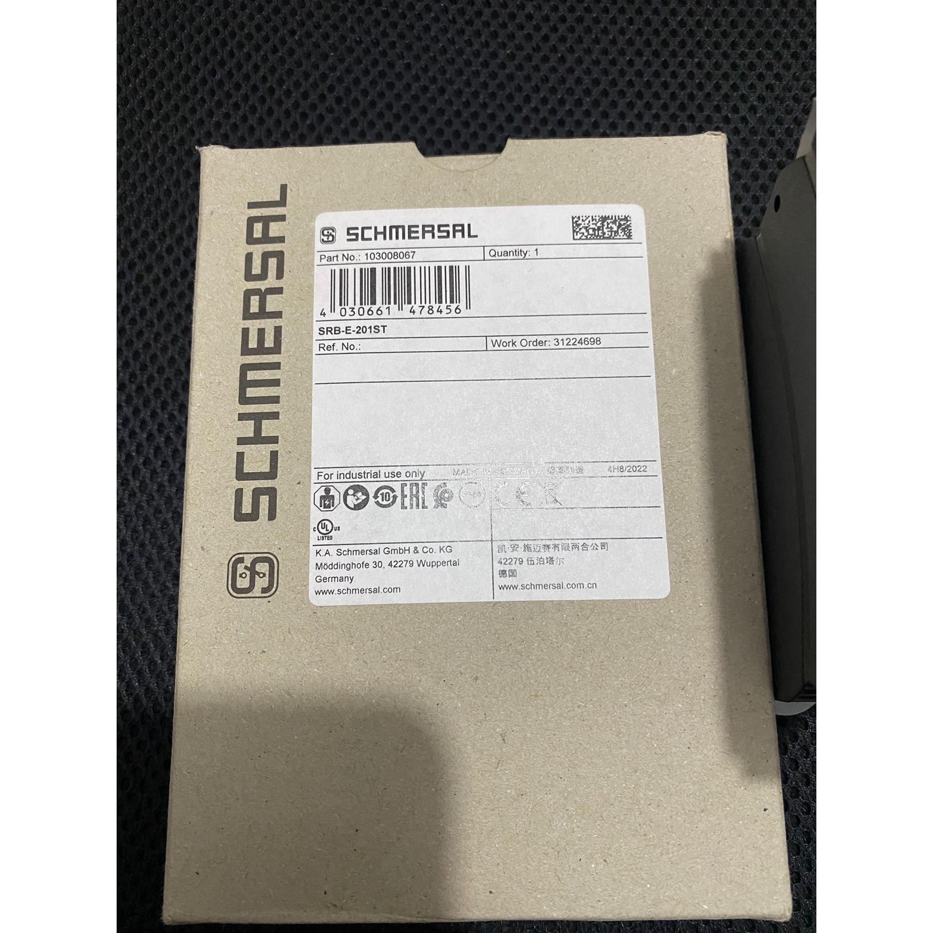 (议价产品)施迈塞安全继电器SRB-E-201ST全新带包装