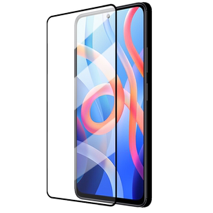 适用Redmi红米Note11 5G黑边钢化膜小米21091116AC大视窗无白边手机膜21091116AI全屏高清抗指纹护眼防蓝光屏