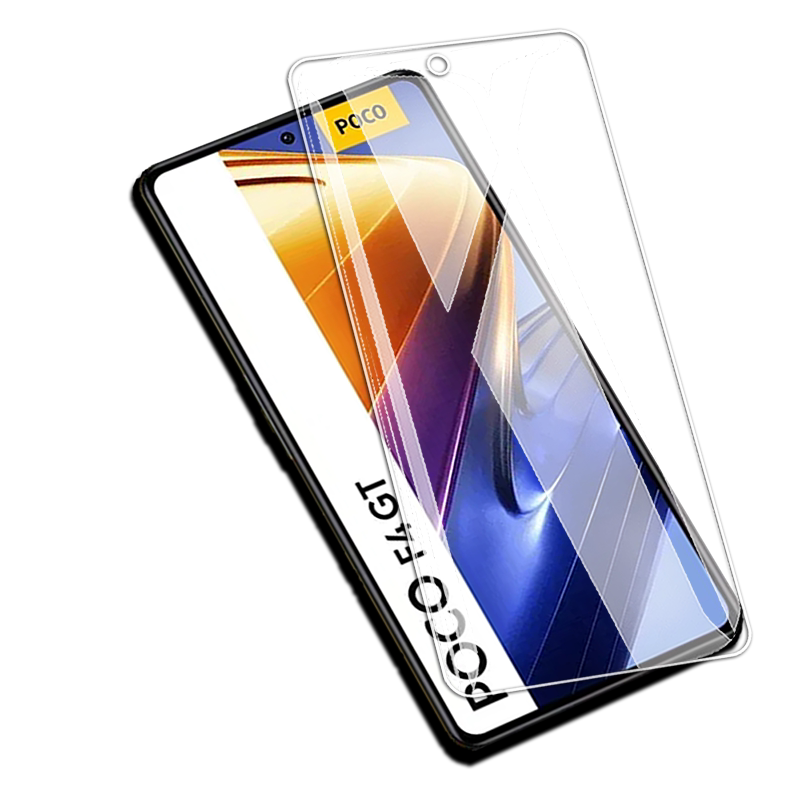 适用小米PocoF4GT透明钢化膜